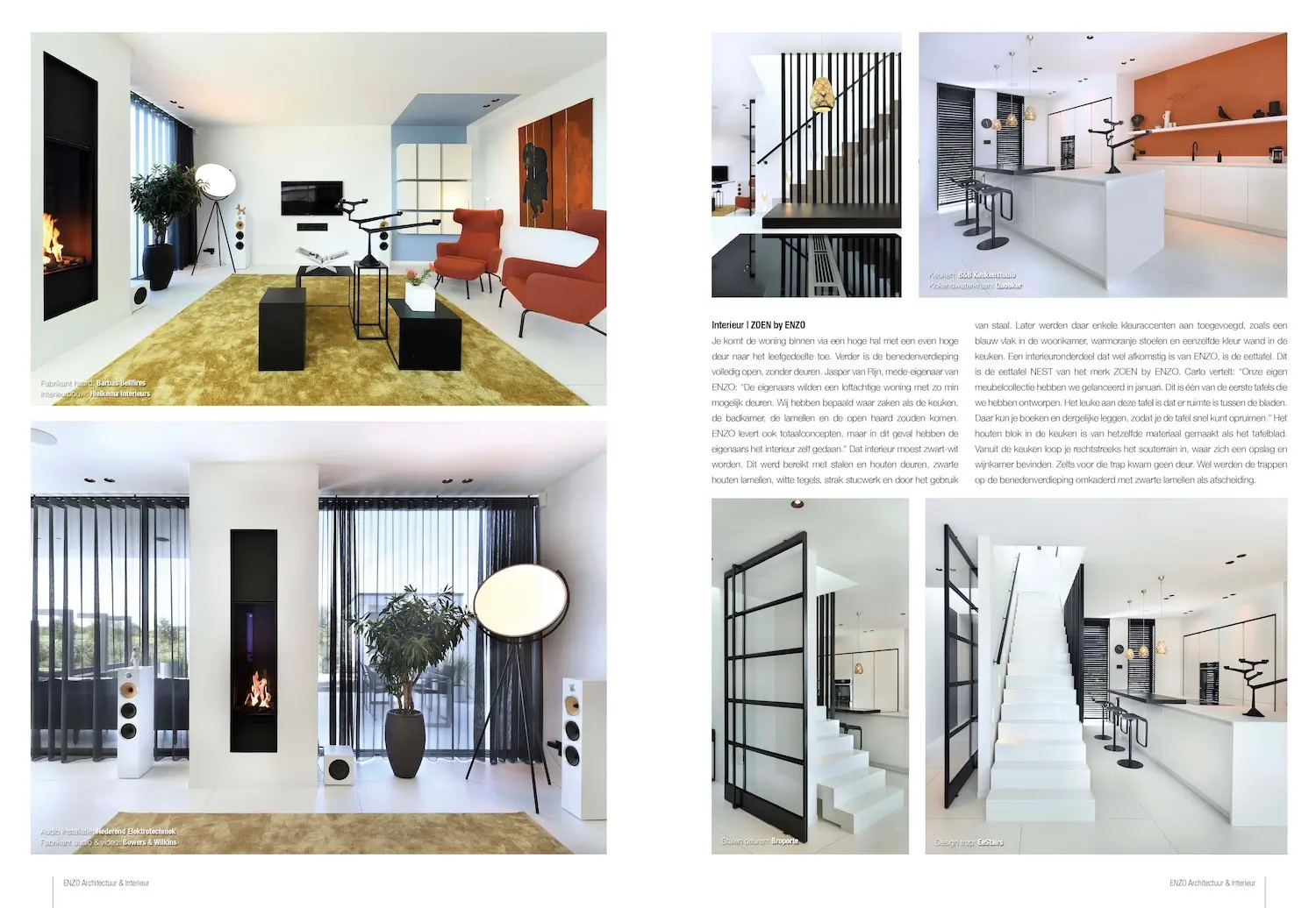 ENZO architectuur N interieur - minimalistische villa in zwart-wit - reportage The Art of Living